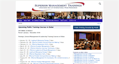 Desktop Screenshot of dubaisuperiortraining.com